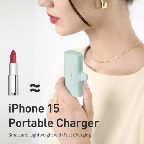Ultra-Compact i WALK 4,500 m Ah Portable Charger for i Phone 16/15 & Samsung Galaxy S25/S24/S23 – Fast 20 W Power Bank with USB-C Connectivity for Seamless On-the-Go Charging – Lightweight Travel Essential for All Smartphones