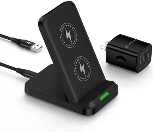 15 W Fast Wireless Charging Stand for Samsung Galaxy S Series – Universal Compatibility with S25, S24, S23, S22, S21, S20, Note 20, Z Fold 6/5/4 & Z Flip 6/5/4 – Intelligent Circuit Design for Enhanced Safety and Efficiency – Ideal for Night Charging with Short Circuit Protection and Overheating Safeguarding – Sleek, Modern Dock Pad for Quick Setup and Optimal Performance – Supports Cases Up to 6 mm Thickness – One-Year Warranty Included – Experience Seamless Power with Advanced Technology