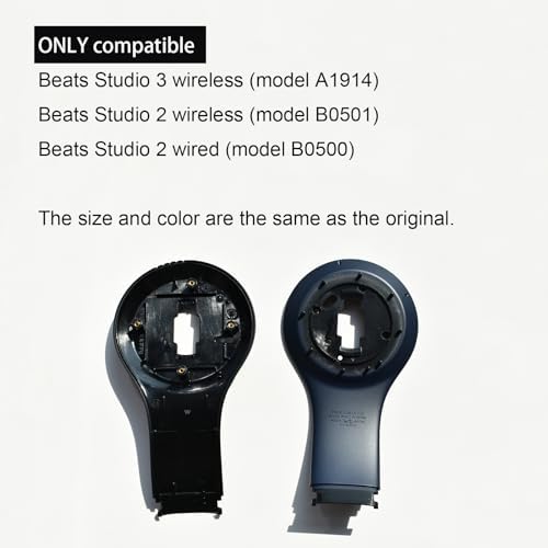 Upgrade Your Beats Studio 3 & Studio 2 Wireless Headphones with Yzcc SX Premium Inner Panel Replacement – OEM-Compatible White Shell for Superior Sound Enhancement and Design Restoration – Easy Installation, Long-Lasting Durability, and Perfect Fit for Audiophile Quality