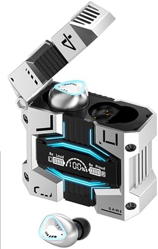 Elevate Your Sound Experience with Model 37 True Wireless Earbuds – Cutting-Edge Bluetooth 5.3 Connectivity, IP7 Waterproof Sport Headset with Intuitive Touch Controls, Built-in Microphone for Clear Calls, and LED Battery Display for Active Users on the Go