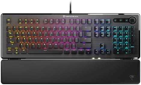 Experience Unmatched Gaming Precision with Turtle Beach Vulcan TKL Tenkeyless Mechanical Keyboard – Linear Titan Switch, Customizable AIMO RGB Lighting, Durable Aluminum Build, and Portable USB-C Connectivity for Ultimate Performance and Style