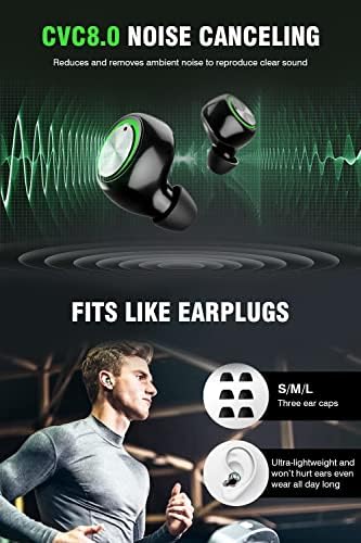 Ultimate Bluetooth Earbuds with 200 Hours Playback – IPX7 Waterproof, Noise-Canceling Design with LED Battery Display – Ergonomic In-Ear Wireless Headphones for Clear Calls & Enhanced Audio, Compatible with Smartphones, Smart TVs, Laptops, Android & i OS Devices