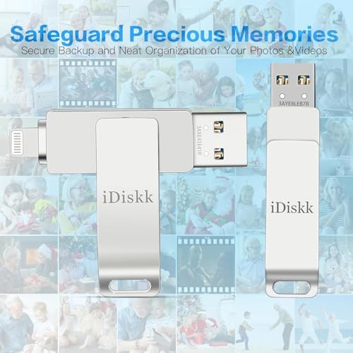 Maximize Your Apple Device Storage with the App-le MFi Certified 128 GB i Diskk Flash Drive – Ultimate i Phone and i Pad Photo Backup Solution for Effortless Data Management, High-Speed Transfers, and Enhanced Compatibility Across All Your Devices