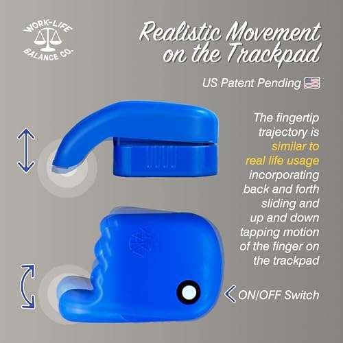 Stay Productive with the Ultimate Laptop Trackpad Jiggler – Long-Lasting AA Battery, Undetectable Cordless Mouse Mover for Active Touchpad Engagement – Ideal for Meetings & Work Without Sleep Mode – Simple ON/OFF Switch – Compatible with Most Laptops, Excluding De II (Teal)