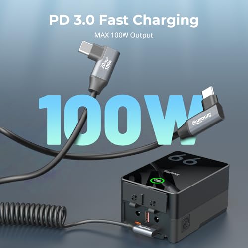 Experience Unmatched Speed and Convenience with SMALLRIG 90-Degree USB C to USB C Coiled Data Cable – 20 Gbps Data Transfer & PD 100 W Fast Charging, Perfect for i Phones, Laptops, and Cameras – Tidy Workspace Solution for High-Performance Connectivity