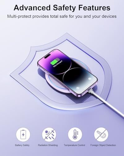 NANAMI Dual Pack Fast Wireless Charger – Qi Certified 10 W Charging Pad for i Phone 15/14/13/12/SE 2020/11 Pro & Samsung Galaxy S25/S24/S23/S22/S21/S20/Note 20 – Effortless Device Compatibility & Enhanced Speed for Air Pods Pro/3/2 – Sleek, Portable Design with Non-Slip Surface for Uninterrupted Charging