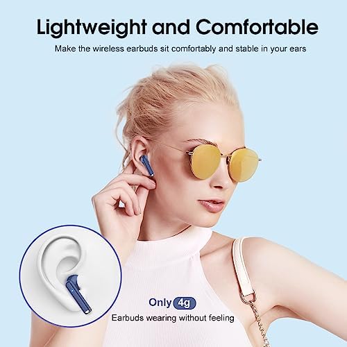 Elevate Your Audio Experience with OYIB Bluetooth 5.3 Wireless Earbuds – Advanced Noise Cancelling Earphones Featuring 4-Mic Clarity, Touch Control, and IPX7 Waterproof Design for Enhanced Workout Performance – LED Battery Display for Real-Time Monitoring and Effortless Connectivity