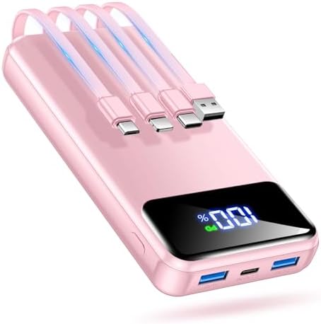 Ultra-High Capacity 50000 m Ah Power Bank – Ultimate Portable Charger with 22.5 W Fast Charging & Built-In Cables for Multi-Device Use – Perfect for Camping, Travel, and Outdoor Adventures – Lightweight, Reliable, and Compatible with i Phone, Samsung Galaxy, Google Pixel & More – Advanced Safety Features with 10,000 Bend-Resistant Cables for Unmatched Durability – Charge Up to 6 Devices Simultaneously with USB-C Two-Way Charging and LED Display for Power Monitoring – Ideal for Outdoor Enthusiasts and Frequent Travelers Seeking Convenience and Safety – Enjoy 365 Days Replacement Guarantee & 24/7 Customer Support for Peace of Mind