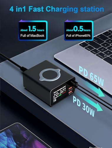 High-Power 110 W 4-Port USB Charging Hub for Multiple Devices – Fast, Smart, and Space-Saving Charger Station with Advanced Safety Features for Home and Office Use