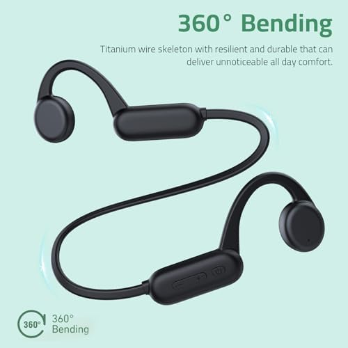 Revolutionize Your Swim: Bluetooth 5.3 Bone Conduction Headphones with 8 GB MP3 Storage – IPX8 Waterproof Open Ear Design for Ultimate Audio Enjoyment and Safety During Workouts