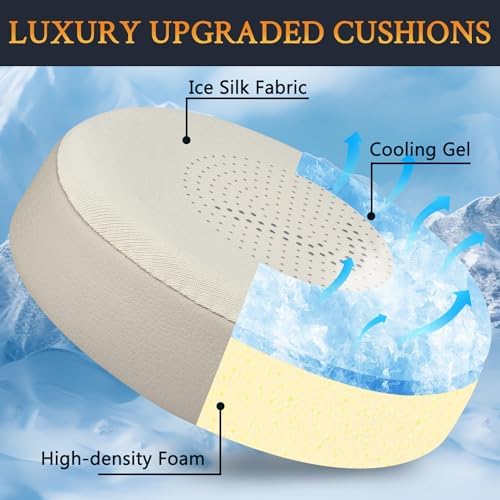 Revolutionary SOULWIT Cooling Gel Earpads for Jabra Evolve2 65 & 40 – Experience Ultimate Comfort with Breathable Ice Silk Fabric – Superior Replacement Ear Cushions for On-Ear Wireless Headsets – Perfect for Long Hours of Use in Sleek Black – Elevate Your Listening Experience with Enhanced Performance and Style