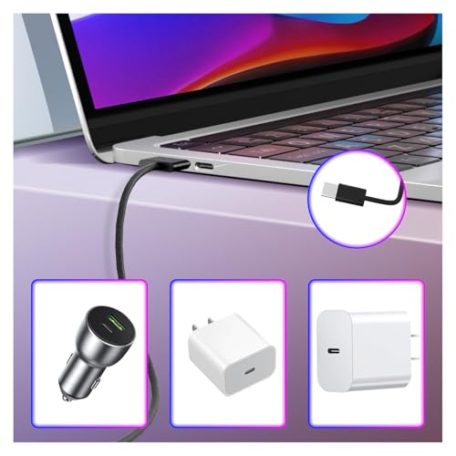 Premium USB C to Magnetic 3 Cable – 2 M for Mac Book Air & Pro (2024/2023) – 140 W Fast Charging with Durable Braided Design – Secure Magnetic Connector for Enhanced Device Efficiency – Ideal for Home, Office & On-the-Go Charging