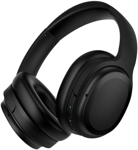 Unleash Superior Sound with Advanced Hybrid Active Noise Cancelling Over-Ear Headphones – Experience Rich Deep Bass, Effortless Bluetooth 5.2 Connectivity, and Unmatched 30-Hour Playtime in Elegant True Black Finish for Uninterrupted Listening Bliss