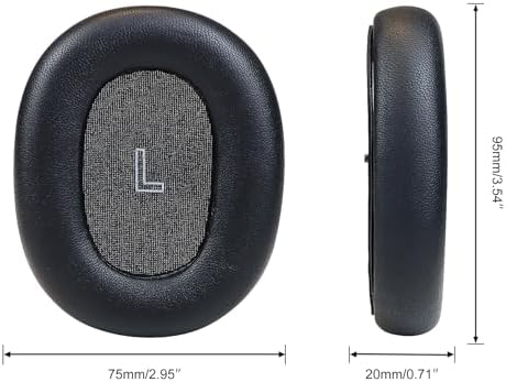 Navy Lambskin Earpads for Bang & Olufsen Beoplay H95 – Premium Comfort Memory Foam Cushions for Superior Noise Isolation and Enhanced Active Noise Cancelling – Ideal Audiophile Headphone Replacement for Unmatched Sound Quality and Style