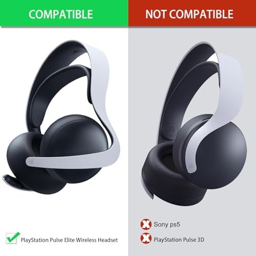 Optimize Your Play Station Pulse Elite Wireless Headset with Ultra-Comfy Noise-Isolating Replacement Ear Pads – Experience Superior Sound Quality and Extended Play Comfort with Durable Foam Cushions for Gamers and Music Lovers