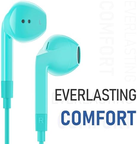 LUDOS FEROX USB-C Earbuds – Premium Wired Headphones for i Phone 16 & Samsung Galaxy Series, Featuring Exceptional Audio Clarity & Deep Bass, Ergonomically Designed for All-Day Comfort, Tangle-Free Cable for Streamlined Use, Supported by an Impressive 5-Year Warranty, Eye-Catching Vibrant Green Finish – Elevate Your Sound Experience for Music Lovers and Gamers Alike