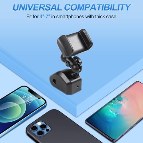 Phone Holder Compatible with Land Rover Defender 90 110 130 2020-2023, 360° Adjustable Dash Left Side Phone Mount Holder for All Smartphones (Style B) – Enhanced Compatibility and Speed