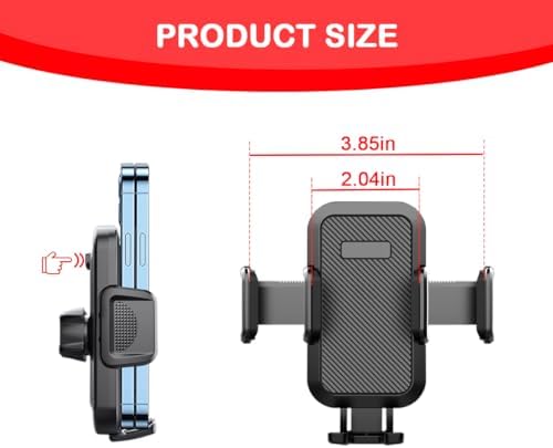 Mandark 2-in-1 Car Phone Holder – Versatile Suction Cup and Air Vent Mount for Secure Smartphone Navigation in All Vehicles, Including Trucks and RVs – Quick Release and Enhanced Stability for Safe Driving and Hands-Free Access