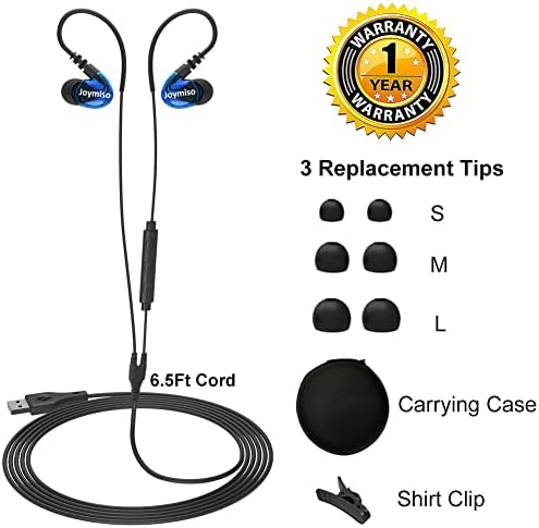 Premium USB Earbuds with Microphone – Versatile Wired Headset for Gaming, Work, and Music | 6.5 Ft Flexible Cord for Unrestricted Movement | Superior Comfort with Over-Ear & In-Ear Design | Integrated Mute Control for Seamless Communication | Includes Protective Case for Travel | Exceptional Audio Clarity for PC, Mac, PS4 & PS5