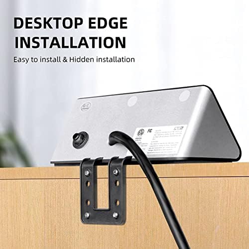 Emerising 2-Pack Desk Edge Mount Power Strips: 4 USB Charging Ports & 3 AC Outlets with 1250 Joules Surge Protection – Perfect for Home & Office Use, Streamlined Charging Solution for Enhanced Productivity and Clutter-Free Workspaces