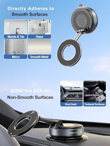 Transform Your Mobile Experience with the Premium Maglock 360° Suction Phone Holder – Ultra-Stable Magnetic Mount for i Phone 16 Pro Max & Android Devices – Ideal for Hands-Free Use in Cars, Gyms, Mirrors, and Showers – Unrivaled Flexibility and Security for Today’s Active Lifestyles