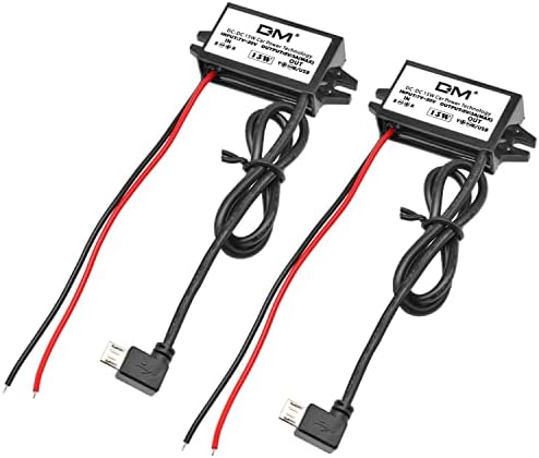 Aideepen Dual-Pack 24 W DC-DC Converter Module – High-Efficiency 12 V/24 V to 5 V USB-A Car Charger for Rapid Device Charging and Universal Compatibility in Automotive Applications