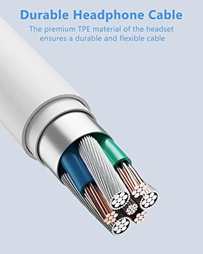 Premium Wired Earbuds for i Phone – Dual Pack High-Fidelity Noise-Canceling Headphones with Integrated Microphone & Effortless Volume Adjustment – Optimized Compatibility with i Phone 14/13/12/11/XR/XS/X/8/7/SE/Pro/Pro Max – Superior Sound Quality for Music and Calls – Featherweight, Robust Design Perfect for Daily Use and Active Lifestyles