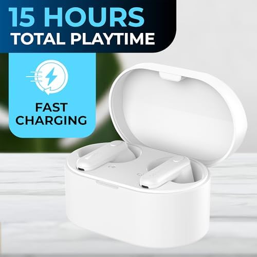Revolutionize Your Audio Experience with PHILIPS True Wireless Earbuds – Advanced Bluetooth 5.3 Headphones Featuring 13 mm Drivers and AI Mic for Crystal-Clear Calls, IPX4 Waterproof Design for Active Lifestyles, 15 Hours of Playtime, Ultimate Compatibility with i Phone, Android & All Bluetooth Devices in Sleek White Finish