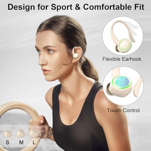 Ultimate Bluetooth 5.4 Sports Earbuds with 50-Hour Playtime, IP7 Waterproof Design, and Enhanced Deep Bass – Perfect for Fitness Enthusiasts and Runners in Vibrant Purple, Engineered for Unmatched Comfort and Superior Noise Cancellation