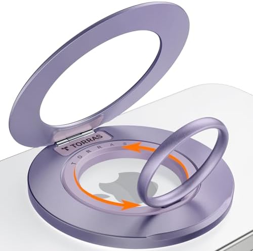 Elevate Your Mobile Experience with TORRAS 2025 Upgrade Dual-Ring Mag Safe Phone Grip Holder in Desert Titanium Gold – Ultimate Compatibility for i Phone 16/15/14/13/12/11, Samsung & Google Devices, Innovative Magnetic Kickstand for Effortless Hands-Free Viewing and Enhanced Stability