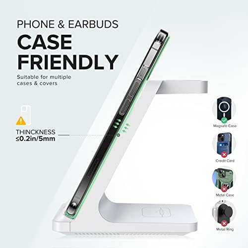 3-in-1 Fast Wireless Charging Station: Ultimate Charger for i Phone 16-11, Apple Watch Ultra Series 10-2, and Air Pods Pro – Sleek, Efficient Power Hub with Non-Slip Design and LED Indicator for Seamless Device Charging