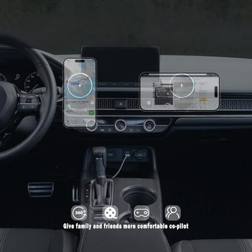 Mag Safe Civic Mount Charger for 2016-2021 Honda Civic – Premium Fast Charging Solution for i Phone 16/15/14/13/12/Mini Series with Intelligent Heat Dissipation – Effortless Installation & Secure Grip for Enhanced Driving Safety and Convenience