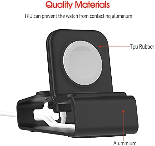 Ultimate 3-in-1 Aluminum Charging Station for i Phone, Apple Watch & Air Pods – Mag Safe Compatible Desk Stand for i Phone 15/14/13/12, Apple Watch Series 9/Ultra/8/7/SE/6/5/4/3/2, Air Pods Pro/2/1 – Streamline Your Charging Experience with Sleek Design and Enhanced Durability