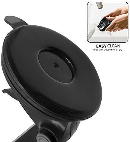 Esoulk Secure Grip 360° Rotating Car Phone Holder with Strong Suction Cup & Adjustable Long Arm – Universal Compatibility for i Phone, Samsung, Android & GPS – Enhanced Safety & Convenience for Drivers