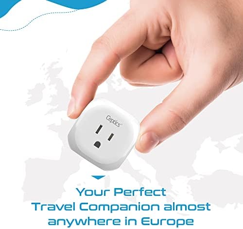 Ultra-Compact 5-in-1 Travel Power Adapter for India, Pakistan & More – Rapid Charge 3.1 Dual USB & USB-C Ports for Bangladesh & Maldives – Lightweight Design for Effortless Global Device Charging on Your Journeys