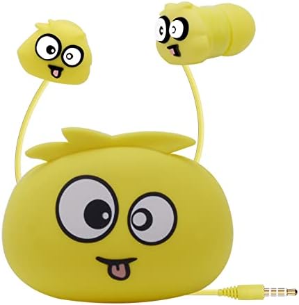 Vibrant Blue Monster Kids Earbuds with Mic – Fun Wired In-Ear Headphones for School & Play – Ultimate Back to School Gift for Boys and Girls, Superior Sound Quality, Lightweight Comfort, Includes Durable Storage Case for Easy Transport