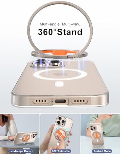 EWA Mag One 3 rd Gen Magnetic Phone Grip Stand – Sleek Black Design for i Phone 16, 15, 14, 13, 12 Series – Enhance Stability with Removable Magnetic Ring Holder and Integrated Finger Strap – Ultimate Hands-Free Kickstand for Streaming and Texting