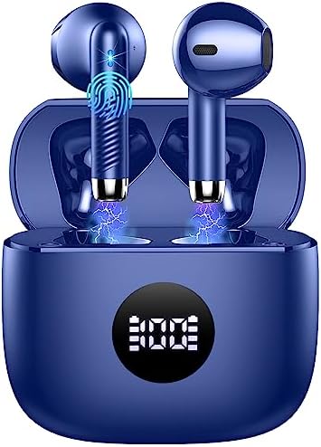 Elevate Your Audio Experience with Jxrev Wireless Earbuds: Advanced Bluetooth 5.4 Connectivity, Exceptional Active Noise Cancellation, and 40-Hour Battery Life – Perfect In-Ear Companion for Audiophiles and Busy Professionals Seeking Unmatched Sound Quality and Comfort