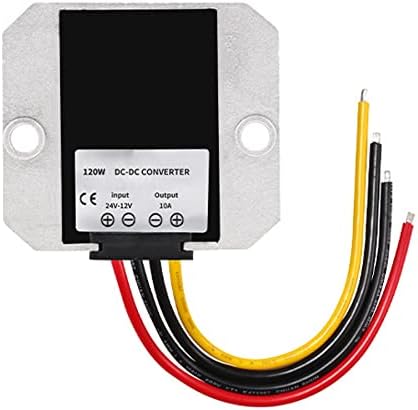 High-Efficiency Waterproof DC 24 V to 12 V Voltage Buck Converter – 20 A, 240 W Transformer for Automotive and Industrial Applications – Reliable Power Module with Enhanced Safety Features and Versatile Compatibility for Golf Carts and Forklifts