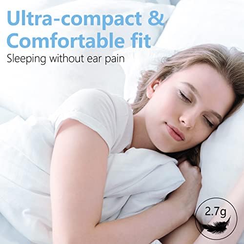 Bluetooth 5.3 Wireless Sleep Earbuds for Side Sleepers – Comfortable Noise Blocking Headphones with Mic for Work, Relaxation & Sports – Enhanced Connectivity, Invisible Design, Perfect for Nighttime Tranquility and Daily Use