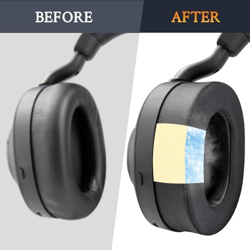 Ultimate Comfort SOULWIT Cooling Gel Earpads for Jabra Evolve2 85 Wireless Headset – Noise-Isolating Ice Silk Cushions in Elegant Gold – Perfect Fit Replacement Ear Pads for Enhanced Audio Clarity and Long-Lasting Wear
