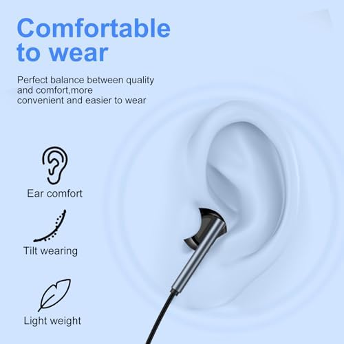 Ultimate USB C Earbuds 2 Pack: Noise-Canceling Wired Headphones with Mic & Volume Control for i Phone 16/15 Pro Max Plus & Samsung Galaxy S25/S24 – Superior Audio Clarity & All-Day Comfort for Music and Calls