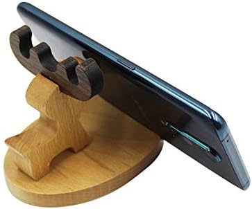 Whimsical Dog-Themed Wooden Phone Stand – Charming Desk Accessory for Mobile Devices, Perfect Gift for Pet Enthusiasts, Stylish and Functional Home Office Decor with Stable Anti-Slip Base for Enhanced Productivity and Optimal Viewing Experience