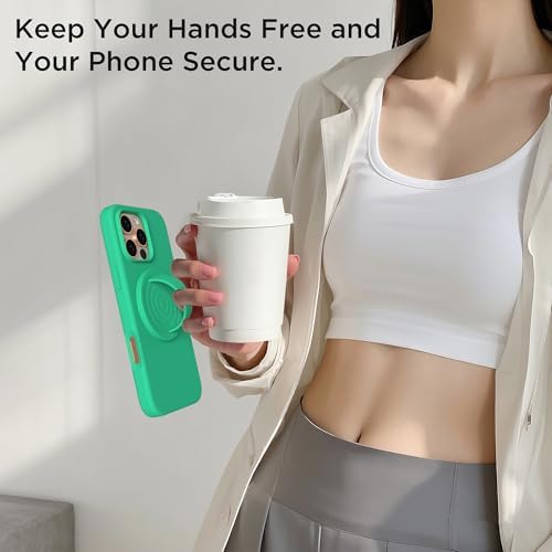 Revolutionary Magnetic Phone Ring Grip Holder – Ergonomic Silicone Finger Loop for i Phone Pro Max/Plus, 12/13/14/15/16 Series – Compatible with Mag Safe – Oat Color Enhances Aesthetics and Comfort – 360-Degree Rotation for Effortless Use – Secure Your Device with Style and Stability – Essential Smartphone Accessory for Unmatched Usability and Convenience