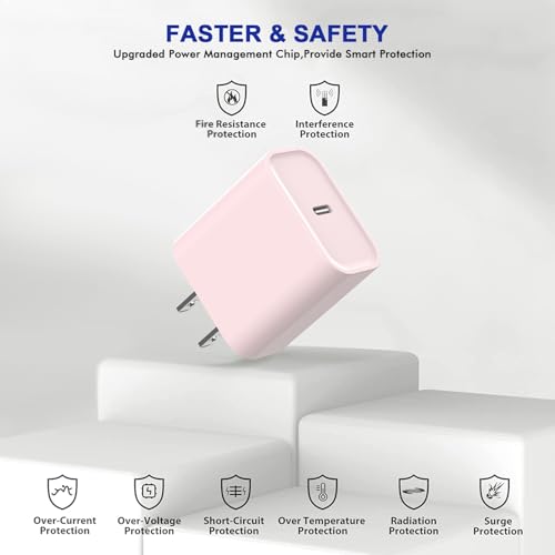 Ultimate 3-Pack USB-C Fast Charger for i Phone 16/15 – 20 W Power Delivery Quick Charge Adapter for i Pad Pro, Air Pods & More – Compact, Reliable & Safe Charging Solution for Home, Office, and Travel