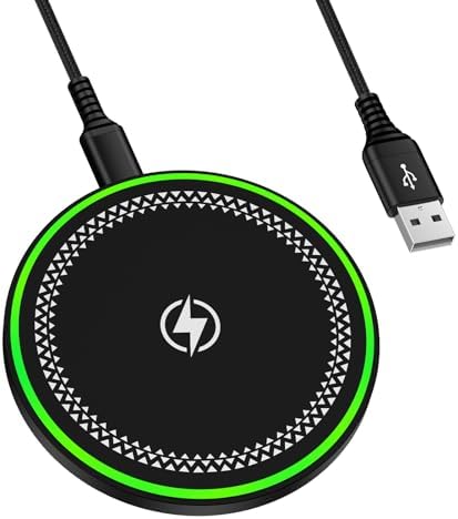 Samsung S22 Ultra Wireless Charging Stand – Fast 15 W Qi-Compatible Charger for Galaxy S25/S24/S23/S22, Google Pixel 9 Pro/8/7, i Phone 16/15/14 Series – Non-Slip Design with Smart LED Indicator and 4 FT USB-C Cable – Safe, Efficient, and Sleep-Friendly Charging Solution for All Qi-Enabled Devices