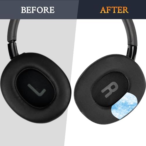 SOULWIT Cooling Gel Earpads for JBL Tune 700 Series – Premium High-Density Foam Replacement Cushions – Ultimate Comfort, Sound Isolation & Breathability – Stylish Black Gold Finish – Perfectly Fits JBL 710 BT, 720 BT, 750 BTNC, 760 NC, 770 NC – Transform Your Listening Experience with Durable, Easy-to-Install Accessories