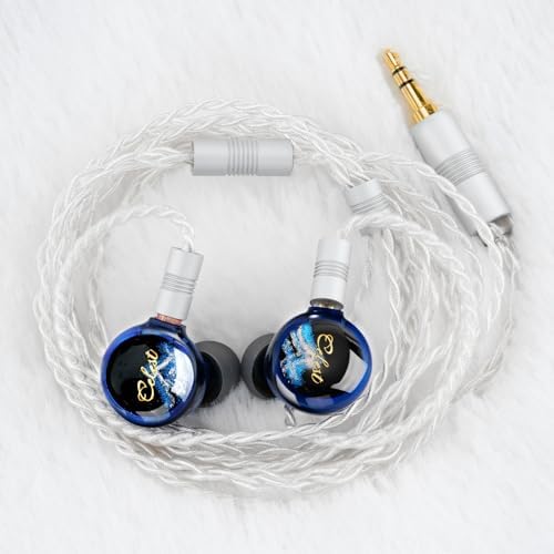 QOA Kinera Celest Premium Hi-Fi In-Ear Monitors – Superior SPD2.0 BA Driver Wired Earphones for Musicians, DJs & Sound Engineers, Durable Resin Construction with Customizable 2-Pin Detachable Cable in Striking Blue for Unmatched Comfort and Acoustic Precision