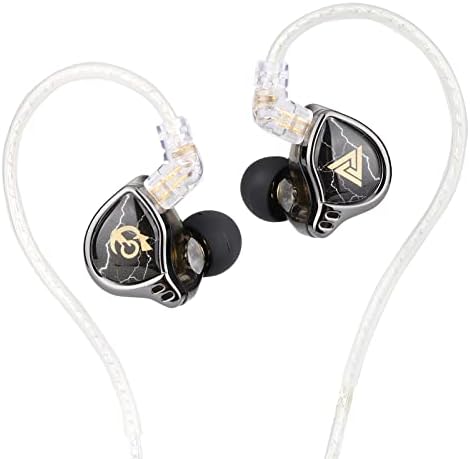 Elevate Your Audio Experience with Linsoul QKZ x HBB Hi-Fi In-Ear Monitor Earphones – Premium 10 mm Titanium-Coated Diaphragm for Superior Sound Clarity, Semi-Open Cavity Design for Natural Soundstage, Detachable Silver-Plated Cable for Enhanced Durability, and Noise-Canceling Technology for Immersive Listening – Perfect for Audiophiles and Music Lovers with Built-In Mic for Calls and Versatile Device Compatibility.