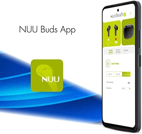 Elevate Your Sound Experience with NUU Buds B Hybrid ANC Earbuds – Cutting-Edge Bluetooth 5.2 for Seamless Connectivity, Triple Microphone Noise Cancellation for Crystal-Clear Calls, IPX4 Sweat-Resistant for Active Lifestyles, and 9-Hour Playtime in Elegant Chrome Black, Perfect for Comfort and Style